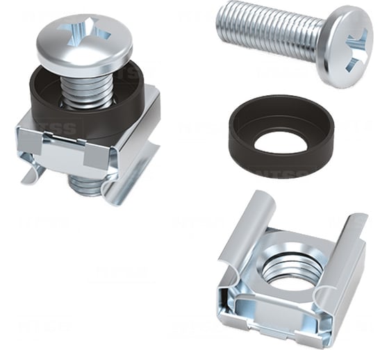 Комплект крепежа NTSS винт+шайба+гайка M6x16 50шт NTSS-M6x16(50)