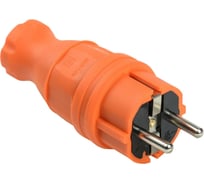 Прямая вилка IEK ВБп3-1-0м ОМЕГА IP44 оранжевая PKR01-016-2-K09