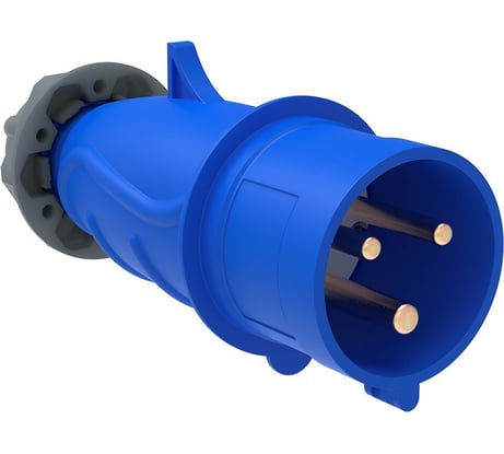 Переносная вилка IEK ССИ-013 16А-6ч/200-250В 2Р+РЕ IP44 MAGNUM PSN01-016-3