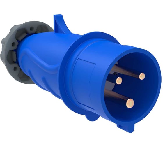Переносная вилка IEK ССИ-013 16А-6ч/200-250В 2Р+РЕ IP44 MAGNUM PSN01-016-3