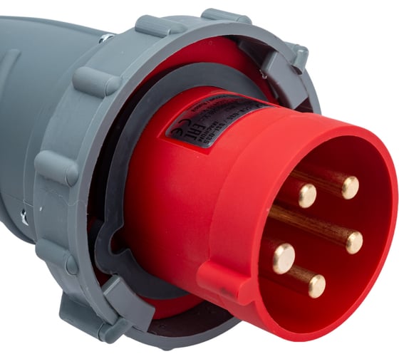 IEK Вилка переносная ССИ-035 63А-6ч/200/346-240/415В 3Р+РЕ+N IP67 MAGNUM PSN02-063-5