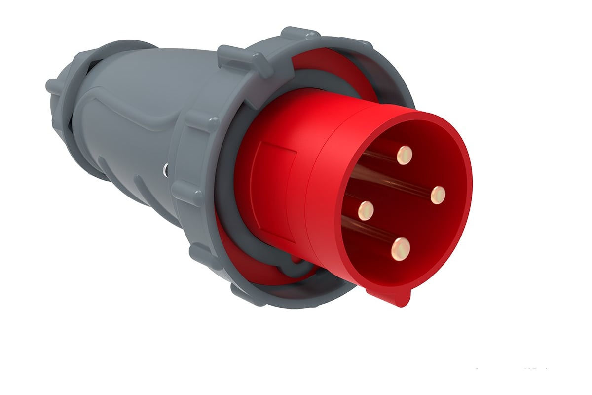 IEK Вилка переносная ССИ-034 63А-6ч/380-415В 3Р+РЕ IP67 MAGNUM PSN02 ...