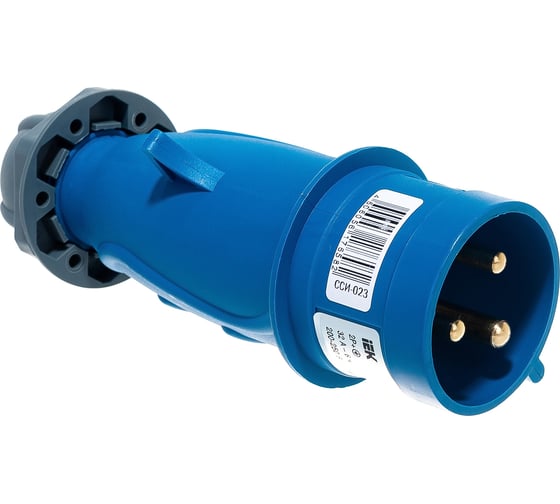 Переносная вилка IEK ССИ-023 32А-6ч/200-250В 2Р+РЕ IP44 MAGNUM PSN01-032-3