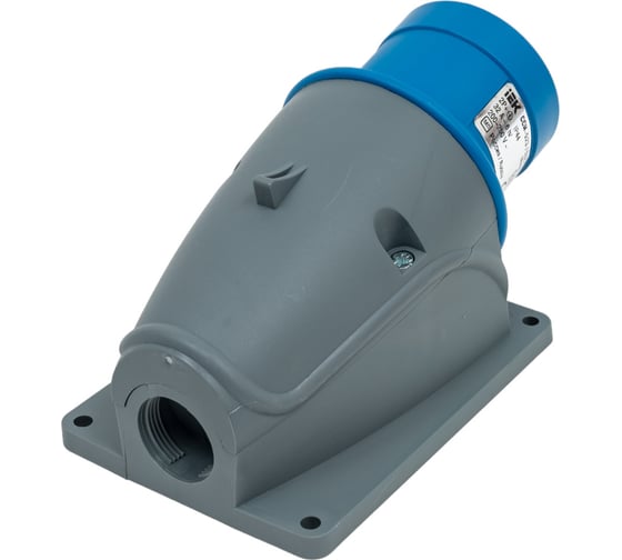 Стационарная вилка IEK ССИ-523 32А-6ч/200-250В 2Р+РЕ IP44 MAGNUM PSN51-032-3