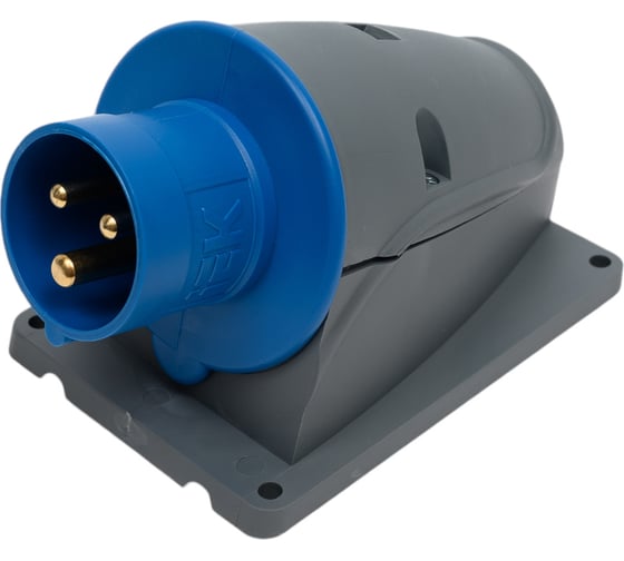 Стационарная вилка IEK ССИ-513 16А-6ч/200-250В 2Р+РЕ IP44 MAGNUM PSN51-016-3