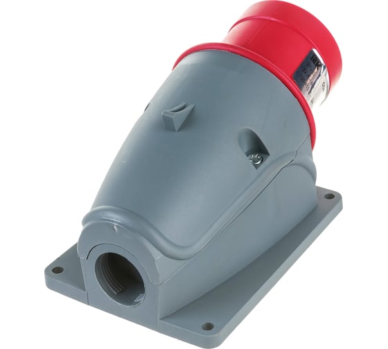 Стационарная вилка IEK ССИ-524 32А-6ч/380-415В 3Р+РЕ IP44 MAGNUM PSN52-032-4