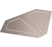 Крышка горизонтального угла Промрукав 90 градусов Стандарт INOX (AISI 409) 600 1шт. PR16.3582