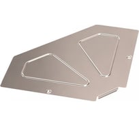 Крышка горизонтального угла Промрукав 90 градусов Стандарт INOX (AISI 409) 400 1шт. PR16.3580