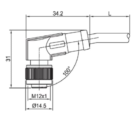 Соединитель к бесконтактному выключателю ТЕКО CS S20R-08-2 07-00034562