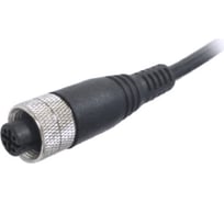 Соединитель кабельный ТЕКО CS S19R-08-2 Розетка, Прямой с кабелем, Пластик 8-PINIP67, кабель 2 м, 30 AC/DC, 07-00034561