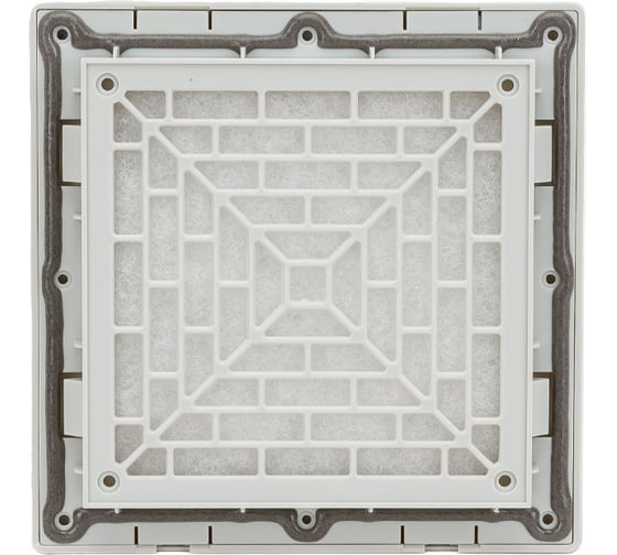 Решетка вентиляционная с фильтром PROxima (124x124 мм; IP54) EKF SQEXF52