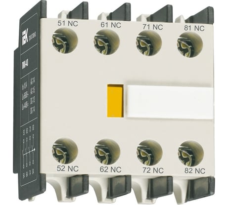 Приставка IEK ПКИ-04 дополнительные контакты 4р KPK10-04