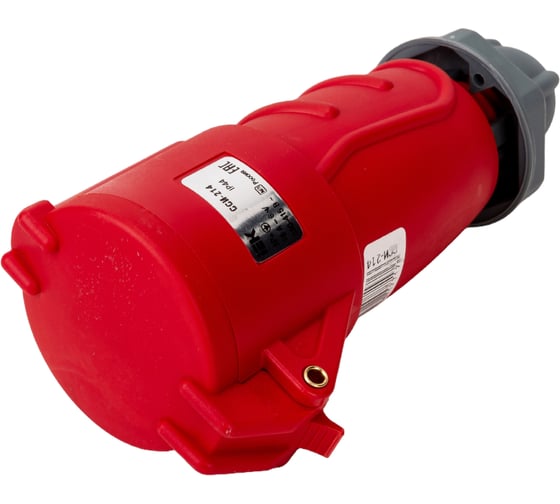 Переносная розетка IEK ССИ-214, 16А-6ч/380-415В, 3Р+РЕ, IP44, MAGNUM PSN22-016-4