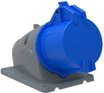 Стационарная розетка IEK ССИ-123, 32А-6ч/200-250В, 2Р+РЕ, IP44, MAGNUM PSN11-032-3