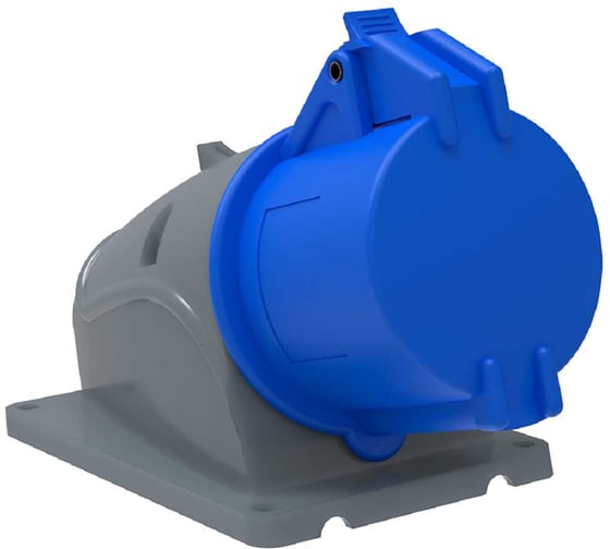 Стационарная розетка IEK ССИ-123, 32А-6ч/200-250В, 2Р+РЕ, IP44, MAGNUM PSN11-032-3