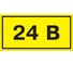 Самоклеящаяся этикетка IEK 40х20 мм, символ "24В" YPC10-0024V-1-100 1