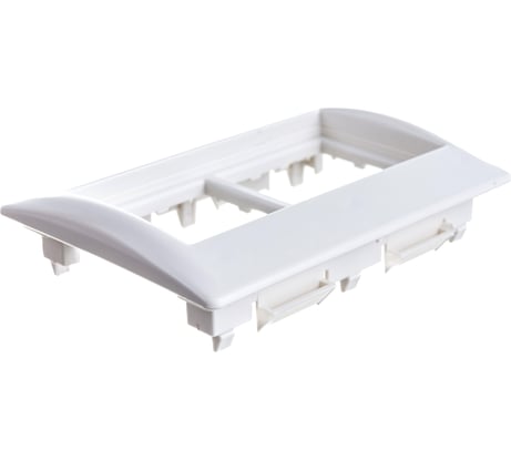 Рамка и суппорт IEK для кабель-канала Праймер, на 4 модуля, 75 мм, CKK-40D-RSU4-075-K01