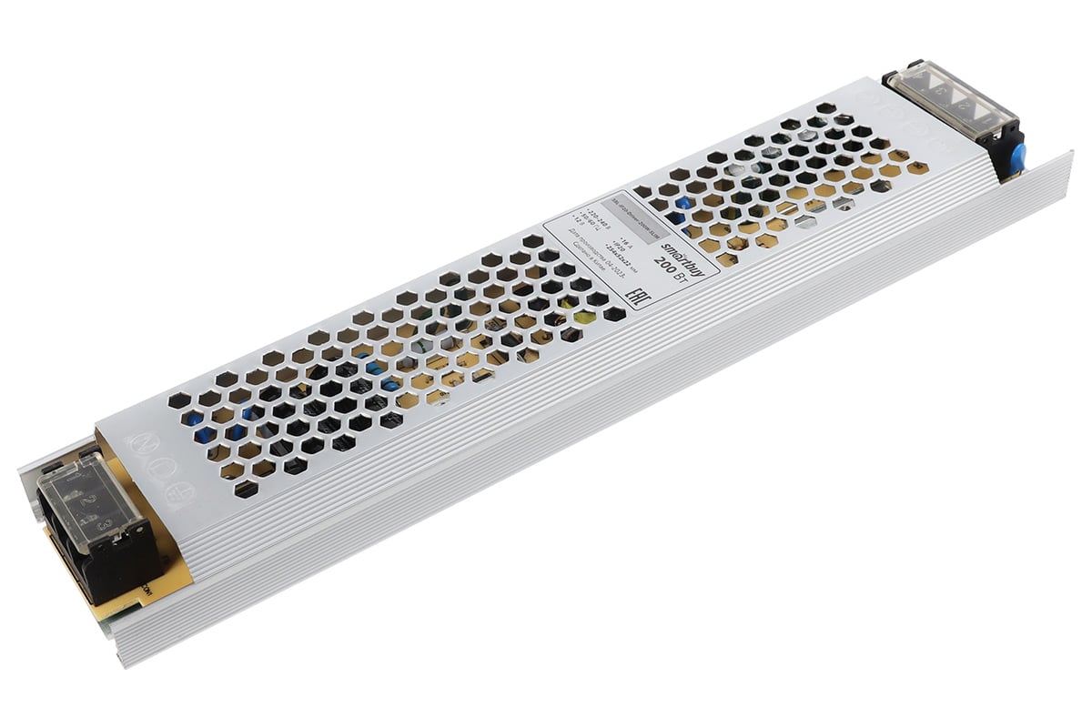 Драйвер Smartbuy LED IP20-200W, для LED ленты, SLIM SBL-IP20-Driver ...