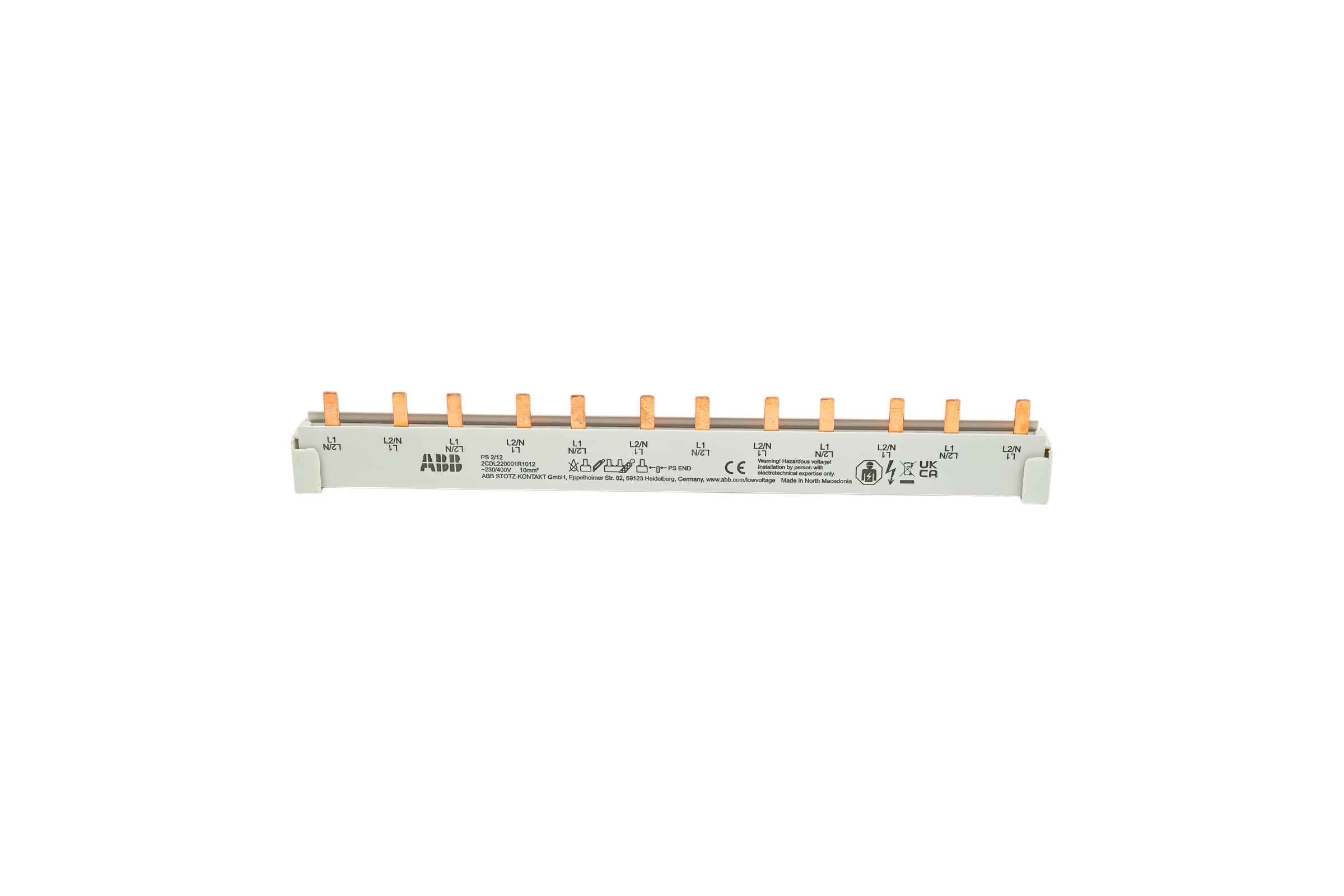 ШиннаяразводкаABB2ф,12модулей,63АPS2/122CDL220001R1012