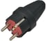 Каучуковая вилка HOROZ ELECTRIC с заземлением 300-000-804 HRZ00001367 1