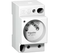 Модульная розетка Systeme Electric, щитовая, iPC, DIN, 2П+T, 16A, 250В, НЕМ A9A15310