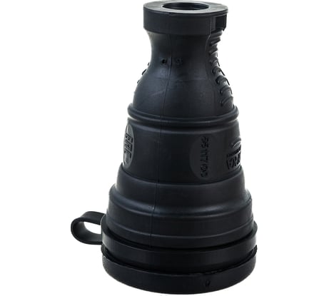 Штепсельное гнездо AY-KA с заземлением, каучуковое черное 5511700