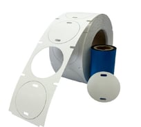 Комплект бирки кабельные У-135 круг 55 мм, 2_500шт.+риббон на втулке 25,4 мм. Маркерпром TAG-T-Y135-Standart, mpr01020