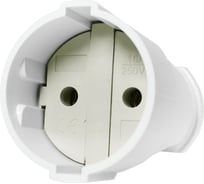 Электрическая розетка Jilion евро без заземления, 10А белый 9533836