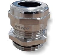 Втулка кабельная WEYER HSM.ZX-M25/12 никелированная латунь - кабельный ввод с усиленным уплотнением, термостойкий, водонепроницаемый, нар. M25x1.5 WE6726700