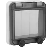 Шарнирное окно PCE на 4 модуля с дымчатым окном IP67 900604s-p
