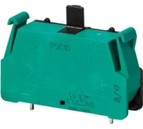 Контактный блок Giovenzana с припаянными клемами, зеленый, (1 NО 2) PSC10