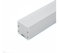 Алюминиевый профиль FERON линии света, накладной, серебро, CAB256 с матовым экраном 10367 16388701