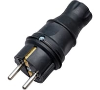 Вилка разборная, каучук, 16 А, 250 В, IP44, черная Mutlusan Electric 010 083 300 028