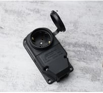 Розетка каучуковая одноместная Mutlusan колодка влагозащищенная, колодка каучуковая 16А 250V 010083500296