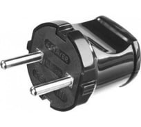 Электрическая вилка Stayer MASTER, 6А/220В, черная 55150-B