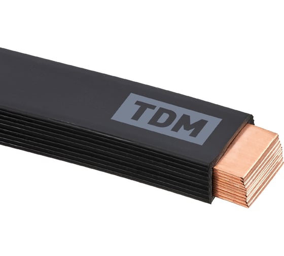 Шина медная гибкая изолированная TDM ШМГ 10х(32x1), 2м, SQ0841-0016