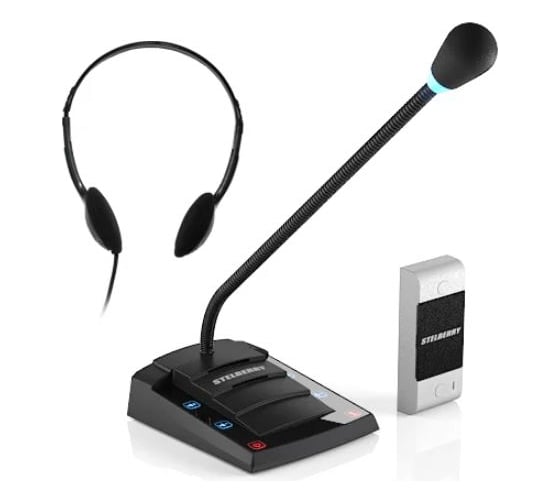 Дуплексное переговорное устройство клиент-кассир Stelberry S-401 АД5001795 1