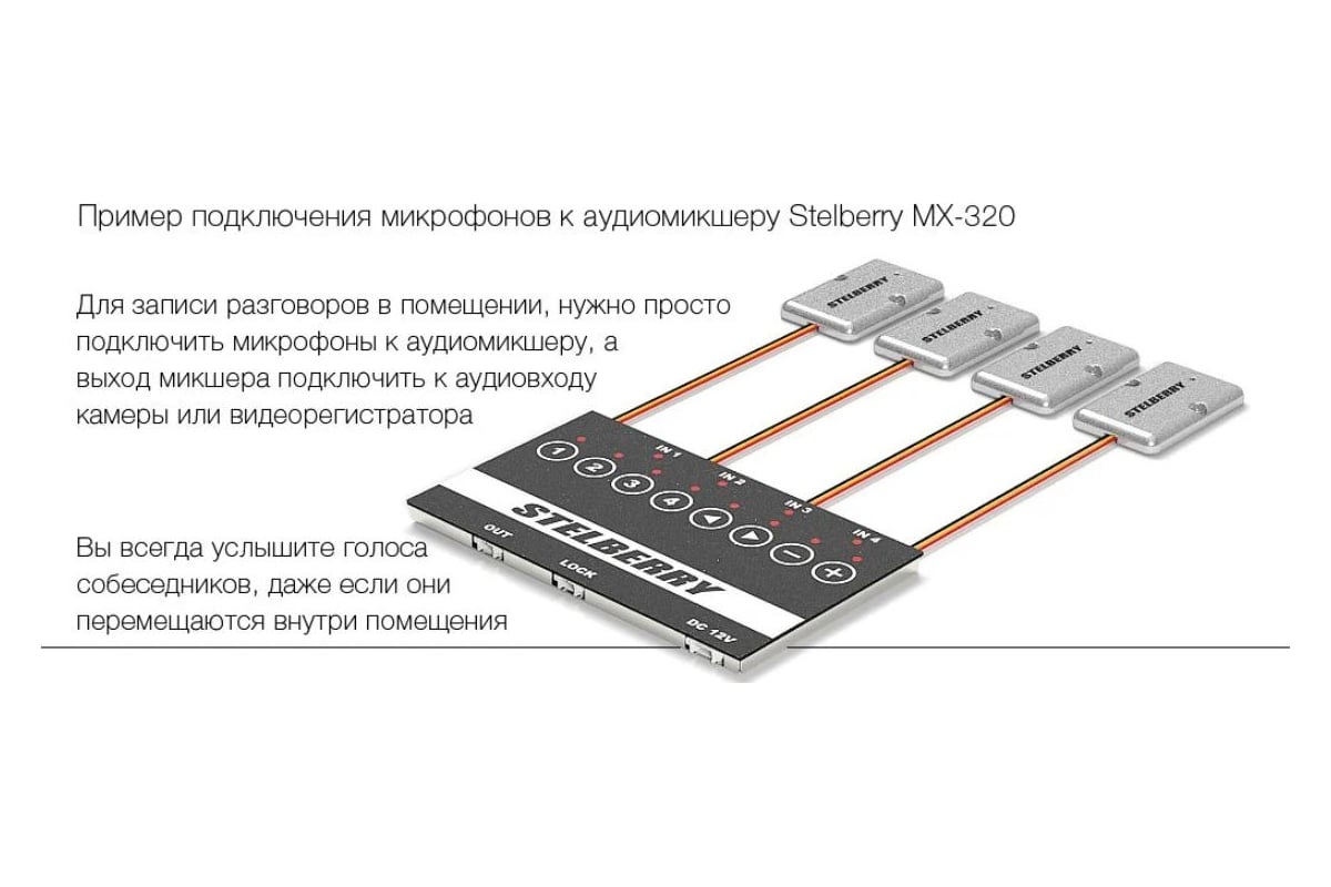 Микрофон stelberry схема подключения