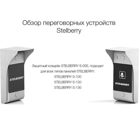 Универсальный металлический защитный козырёк Stelberry с резиновой прокладкой S-005 АД5005658