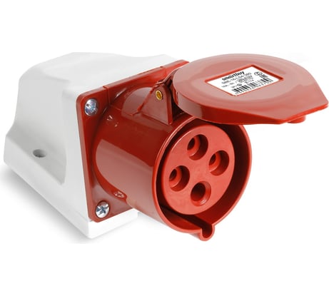 Розетка Smartbuy стационарная наружная 114 3Р+РЕ 16А 380В IP44, SBE-16-LS4-380