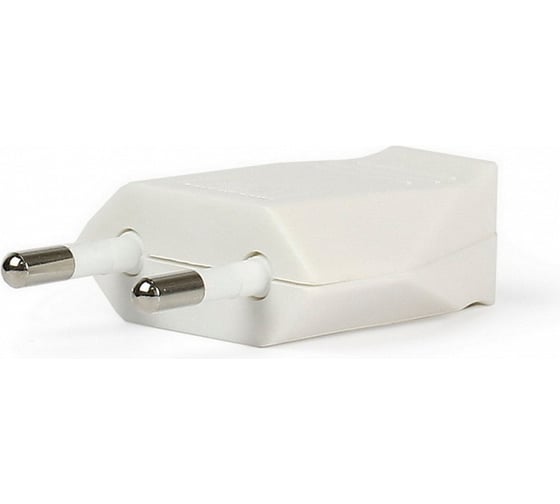 Вилка плоская белая Smartbuy 6А 250В SBE-2.5-P06-w 1