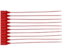 Пломба пластиковая номерная ТПК Технологии Контроля Универсал 350 (цвет: красный) 100 шт 24294