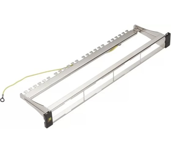 Панель LANMASTER модульная 19", угловая, неэкранированная, на 4 вставки, 1U LAN-FRM-PPA-UTP/1U 1