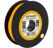 Кабель-маркер STEKKER 1 для провода сеч.1,5мм, желтый, CBMR15-1 39087