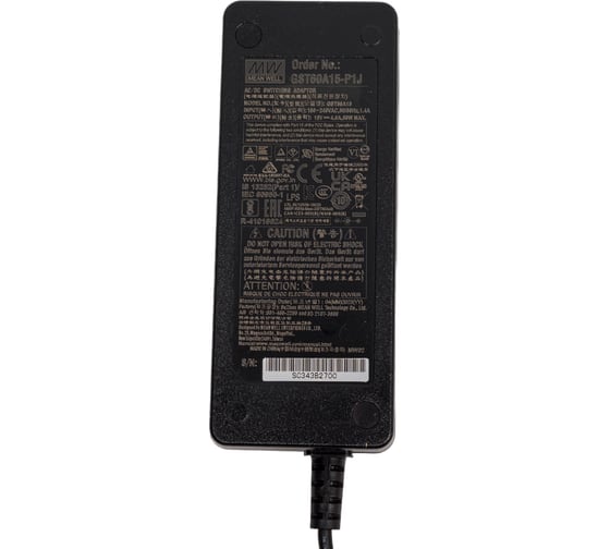 Настольный адаптер Mean Well GST60A15-P1J Т02289319
