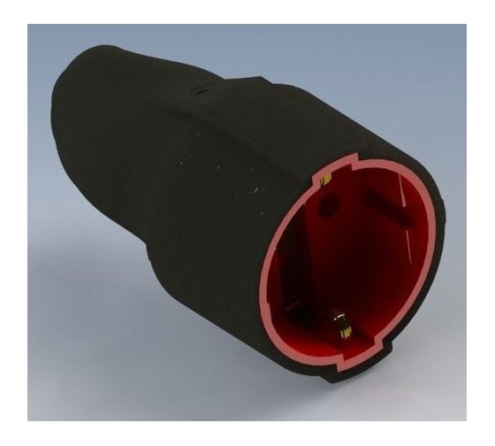 Каучуковое штепсельное гнездо с заземлением Horoz Electric 300-000-805 HRZ00001368 1