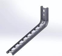 Подвес настенный CABLIDERTRAYS Омега профиль-L быстрой фиксации оцинкованный 440мм S=2,0мм ОП-LБ(сн)-400