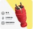 Вилка прямая TOKOV ELECTRIC с заземлением IP44 каучук красный TOKOV TKE-C13-KV-Z 1