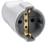 Штепсельное гнездо с заземлением EKF Proxima, 16А, 250 В, белое ASG16-10-r 1