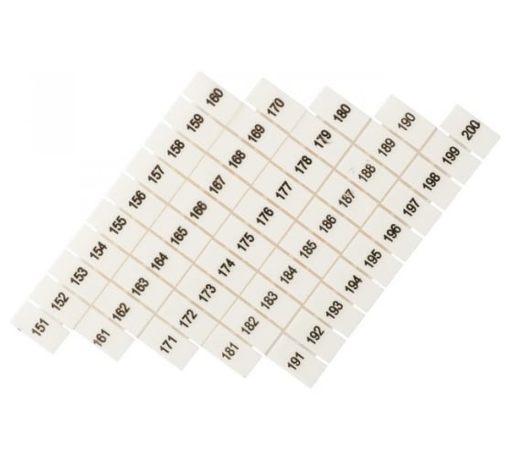 Маркеры для JXB-ST EKF PROxima, 6 с нумерацией, 150-200 zb-st-6-150-200 1